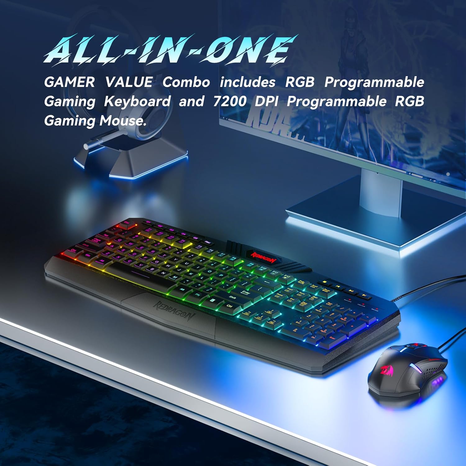 RGB Gaming Keyboard & Mouse Set
